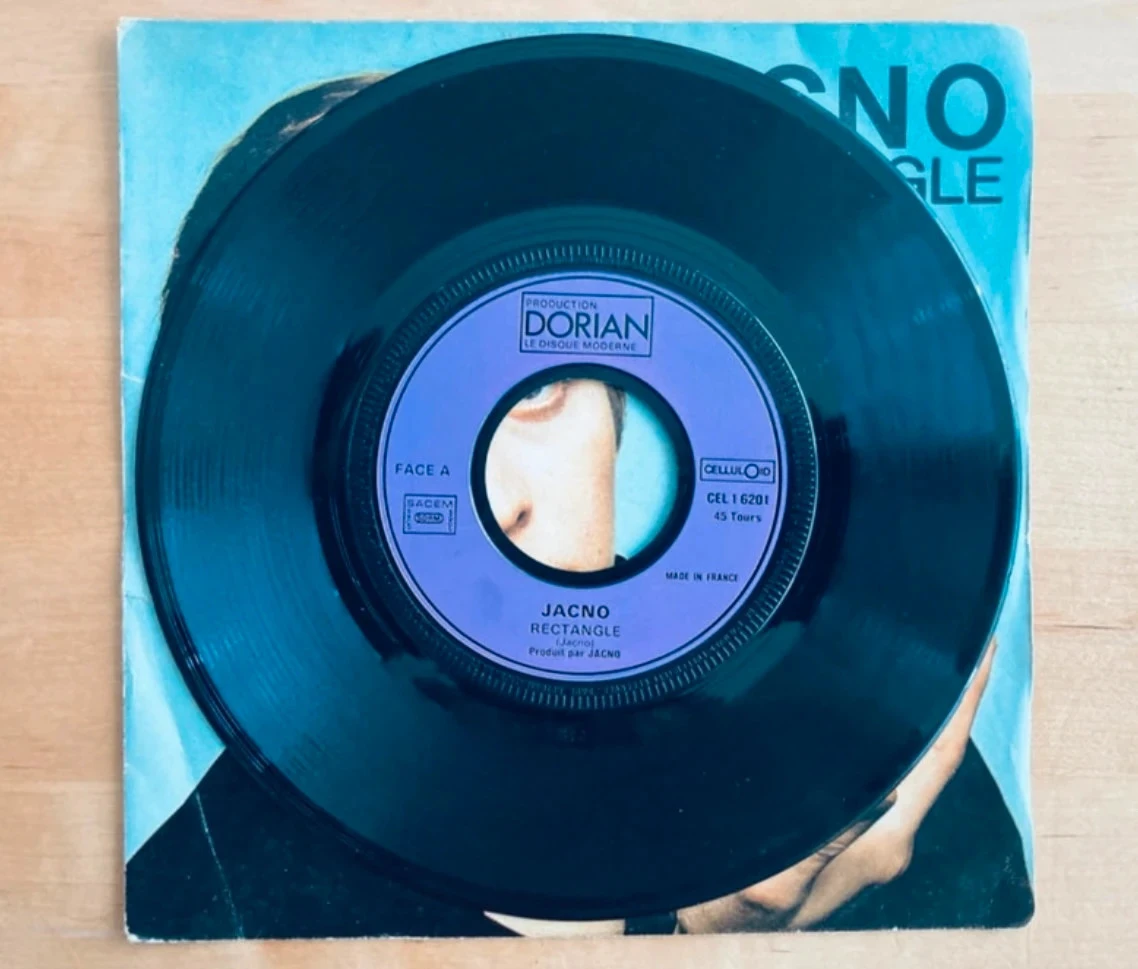 45T Jacno Rectangle vinyl record. – photo 2